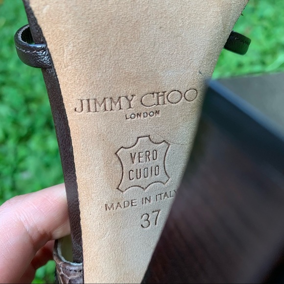 NWOB Jimmy Choo 081 Evita Exotic Gallus sandals - Picture 15 of 16